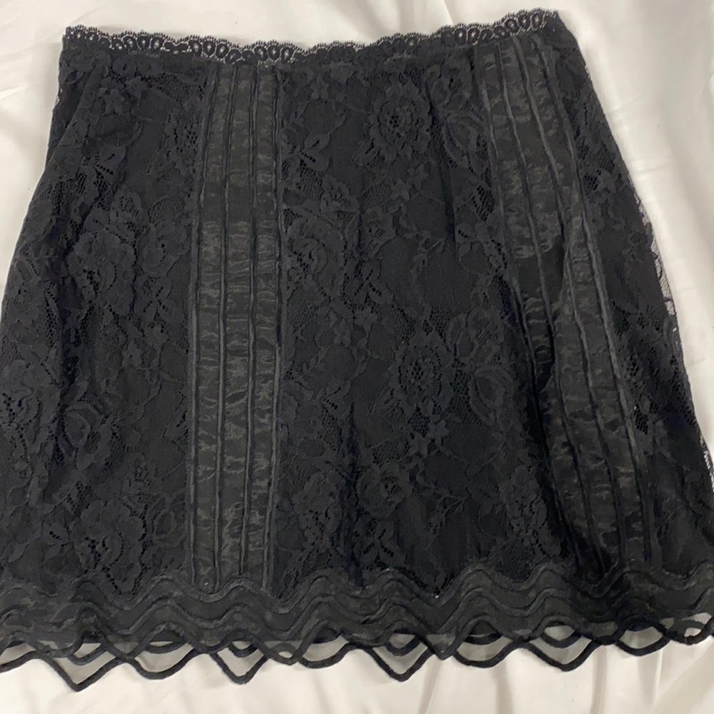 Lovers and friends lace mini skirt